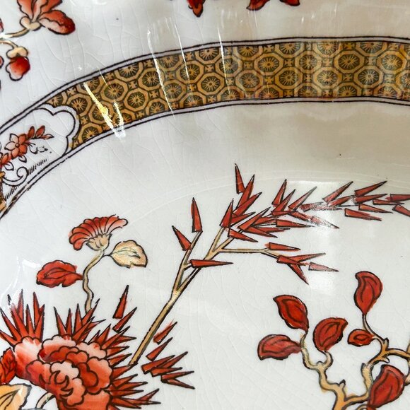 Copeland Spode India Tree China Vintage Oval Serving Bowl - Picture 9 of 10